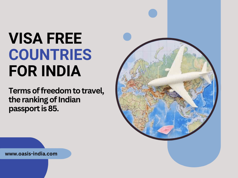 Visa Free Countries for India