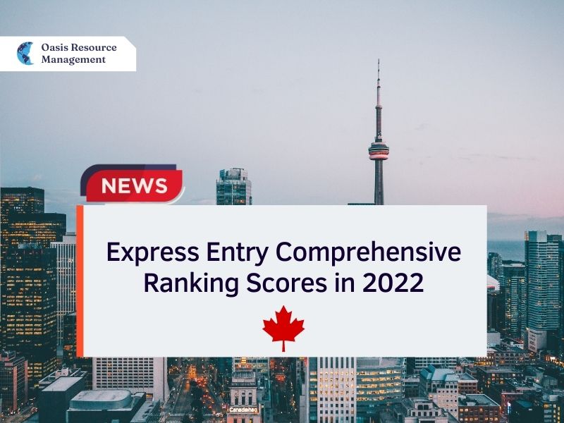 Express Entry Comprehensive Ranking Scores in 2022