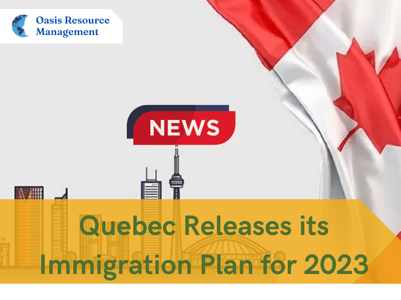 Quebec Releases its Immigration Plan for 2023