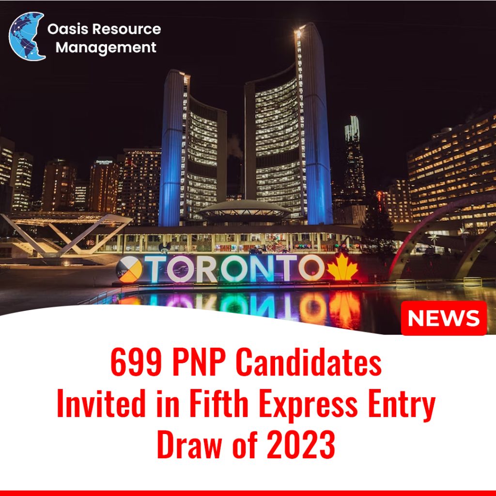 699 PNP Candidates Invited in Fifth Express Entry Draw of 2023