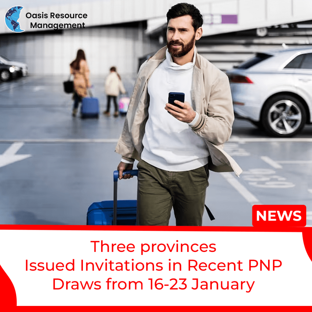 Three provinces Issued Invitations in Recent PNP Draws from 16-23 January