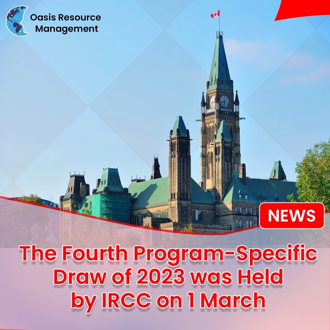 The Fourth Program-Specific Draw of 2023 was Held by IRCC on 1 March