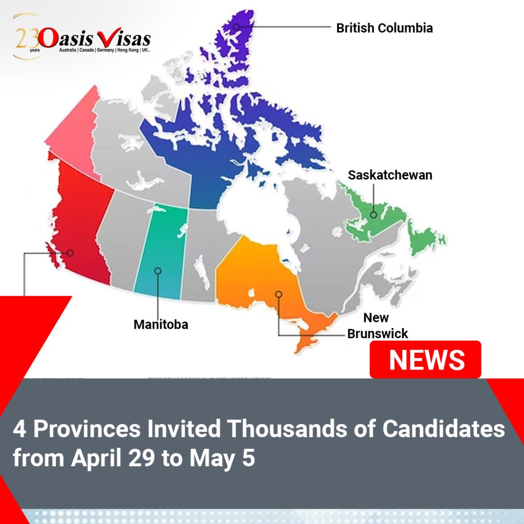 4 Provinces Invited Thousands of Candidates from April 29 to May 5