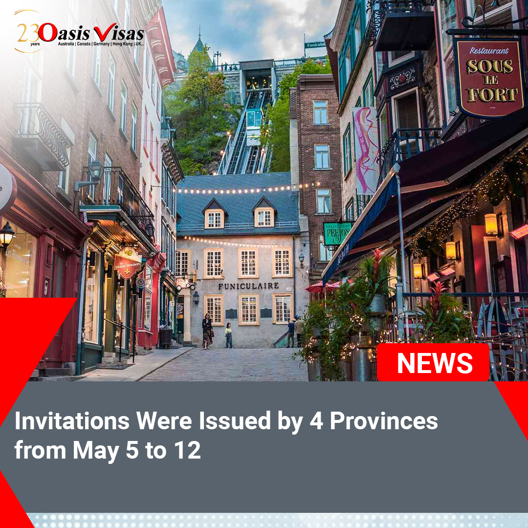 Invitations Were Issued by 4 Provinces from May 5 to 12