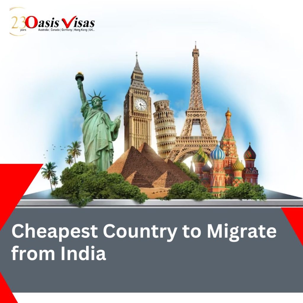 Cheapest Country to Migrate from India