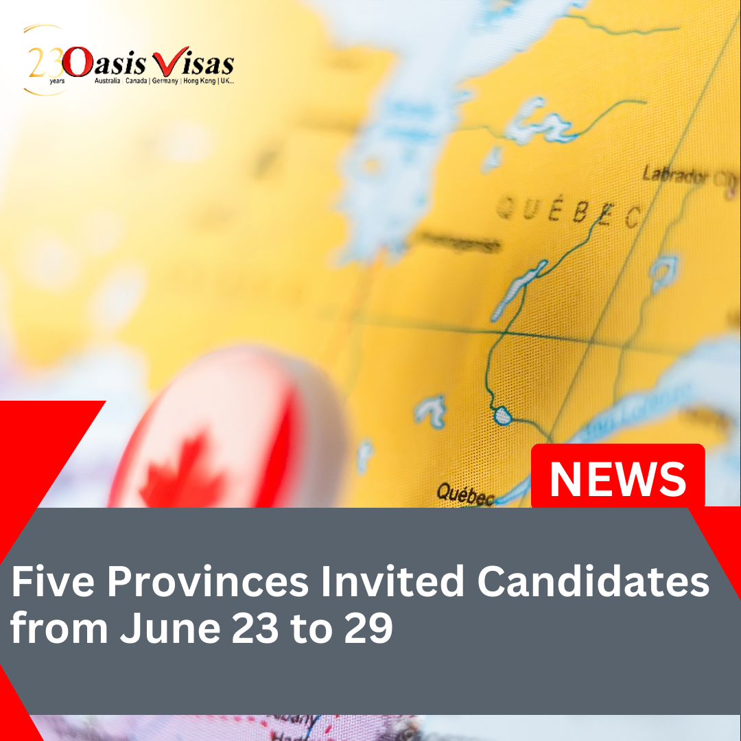 Five Provinces Invited Candidates from June 23 to 29