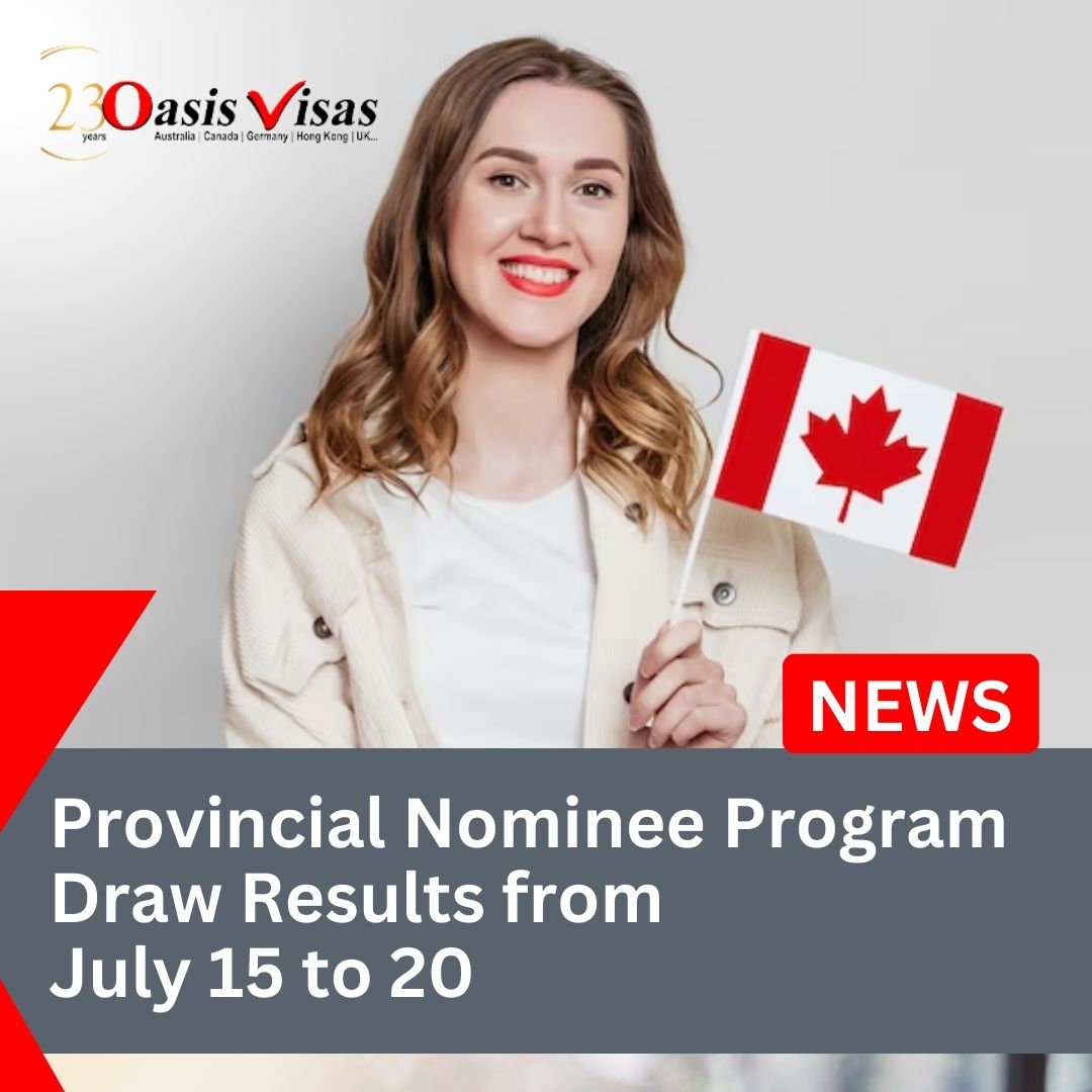 Provincial Nominee Program Draw Results from July 15 to 20