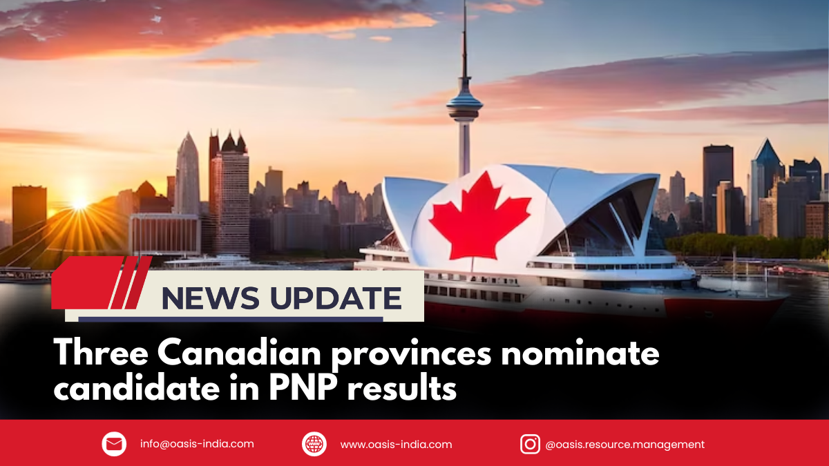 Three Canadian Provinces Nominate Candidate in PNP Results