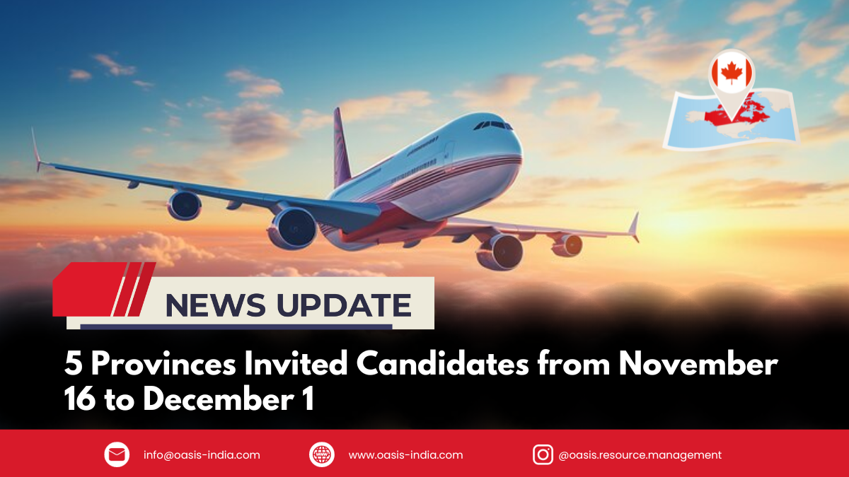 5 Provinces Invited Candidates from November 16 to December 1
