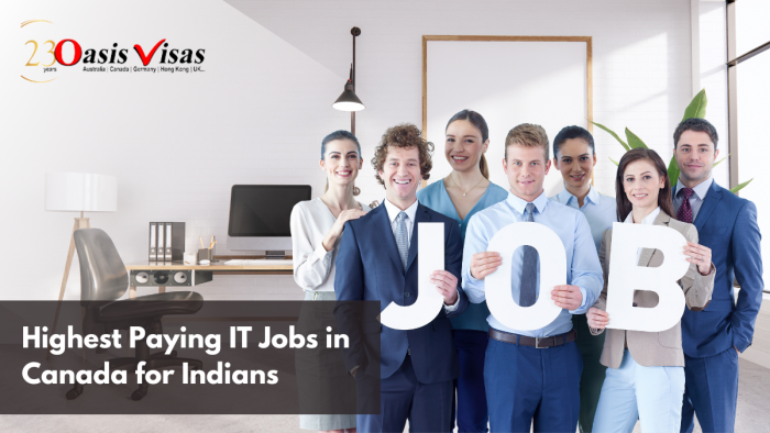 Highest Paying IT jobs in Canada for Indians