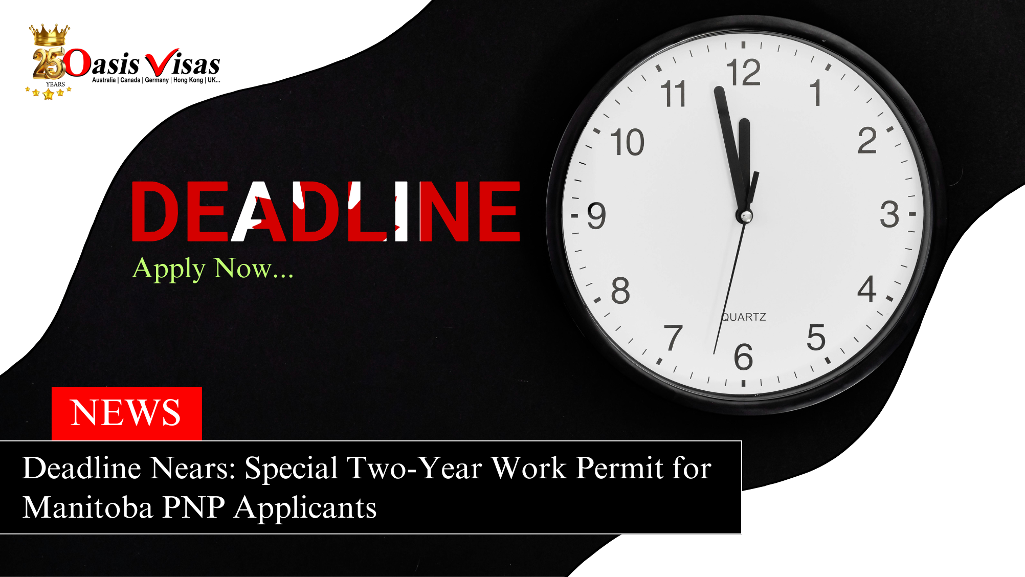 Deadline Nears: Special Two-Year Work Permit for Manitoba PNP Applicants