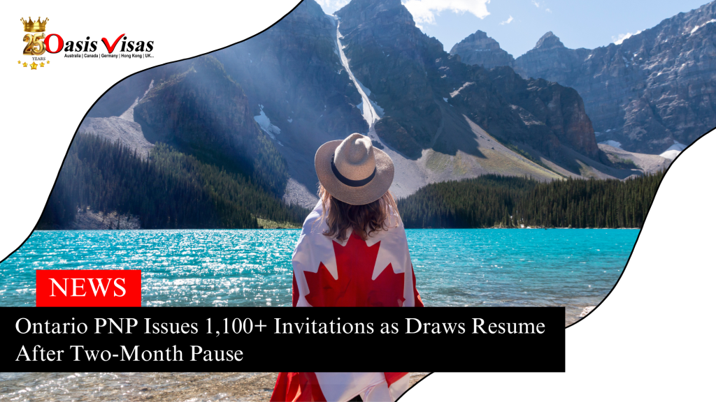 Ontario PNP Issues 1,100+ Invitations as Draws Resume After Two-Month Pause