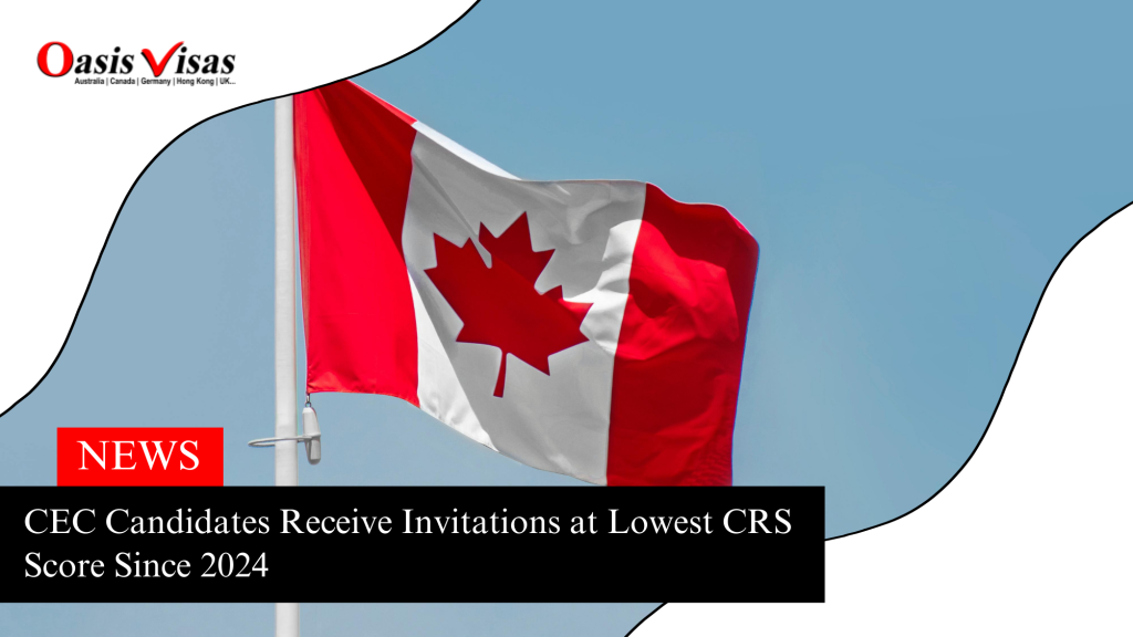 CEC Candidates Receive Invitations at Lowest CRS Score Since 2024