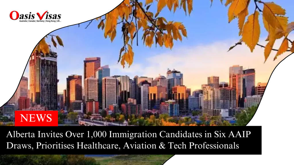Alberta Invites Over 1,000 Immigration Candidates in Six AAIP Draws, Prioritises Healthcare, Aviation & Tech Professionals