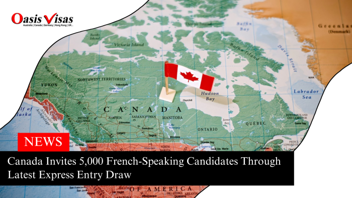 Canada Invites 5,000 French-Speaking Candidates Through Latest Express Entry Draw